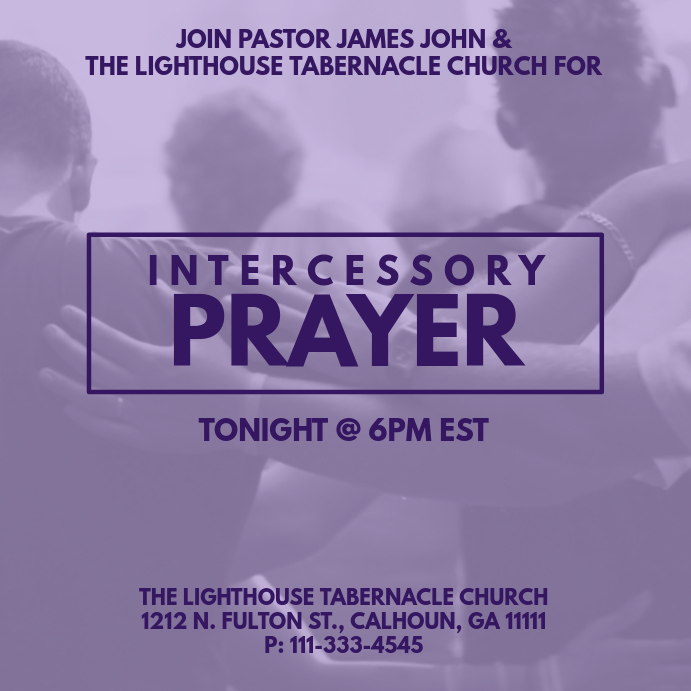 Intercessory prayer examples